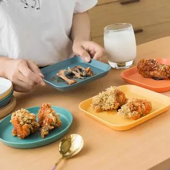 Прочная фруктовая тарелка, многофункциональная пищевая цветная тарелка для костей с держателем для хранения 1