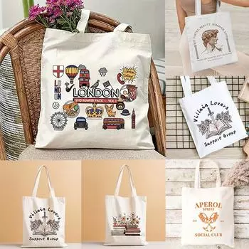 Прочная холщовая сумка-тоут Death Poet Society темный колледж узор книга и цветок сумка через плечо сумка для покупок складная