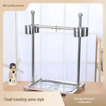 Прочная и долговечная подставка для птичьей клетки из нержавеющей стали с большой скидкой за количество Medium floor stand LJ-60 [44x33x60]