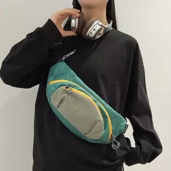 Прочная и легкая поясная сумка для мужчин для поездок на работу и на природу, водонепроницаемый материал для ежедневного отдыха, спортивная дышащая подвесная сумка, для велоспорта и бега хаки