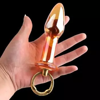 Прочная игрушка простаты, забавный моющийся стеклянный мужской анальный стимулятор простаты для пар A