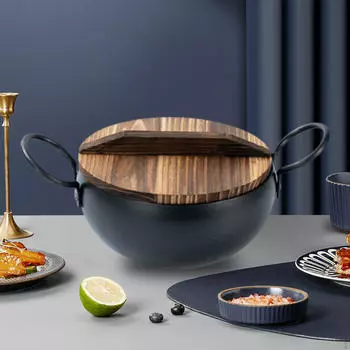 Прочная кастрюля с крышкой для приготовления лапши и супа 20cm mouth