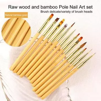 Прочная кисть для дизайна ногтей с мягкой щетиной и гибким наконечником «сделай сам» L