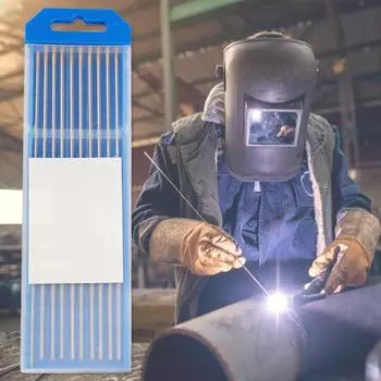 Прочная конструкция Вольфрамовые электроды Профессиональные вспомогательные инструменты Полные характеристики Вольфрамовые стержни TIG из лантанированного золота 3.2mm