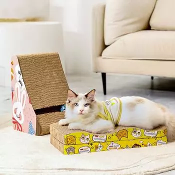 Прочная кошачья когтеточка, гофрированная бумага, игрушка для котенка, когтеточка для кошек, коврик для кошек, инструмент для когтеточки для кошек, защита для дивана, мебель для домашних животных