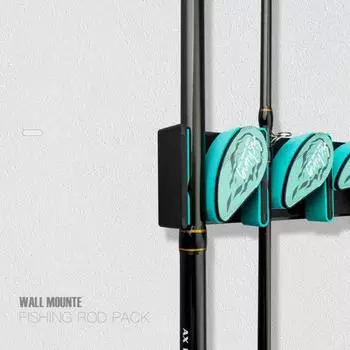 Прочная красочная съемная стойка для удочки, УФ-мягкая резиновая упаковка для удочек чёрный