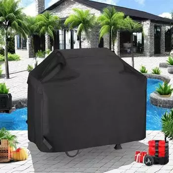 Прочная крышка для гриля, трехслойная, водонепроницаемая, устойчивая к ультрафиолетовому излучению, надежная застежка-пряжка XL