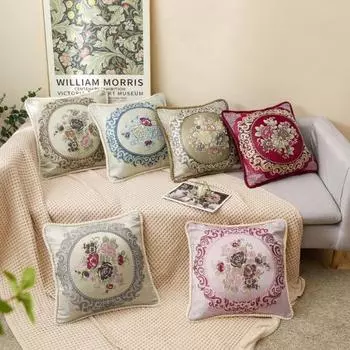 Прочная квадратная наволочка, съемная, устойчивая к выцветанию, пылезащитная. 45x45cm кофейный