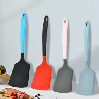 Прочная, легко чистящаяся, многофункциональная, 4 цвета, лопатка для стейка без бисфенола А для выпечки, силиконовая лопатка красный