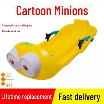 Прочная лыжная доска Renis: Детские и взрослые одно- и двухбортные санки для снега, песка и травы. Children s racing розовый