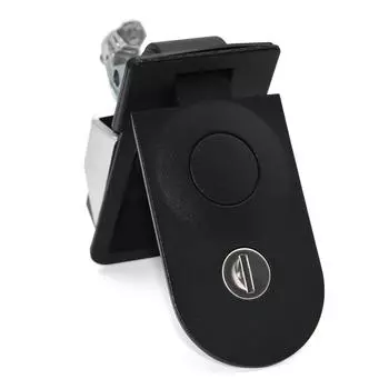 Прочная металлическая защелка с покрытием для шкафа с замком сжатия ключа, ручка-защелка для замка ящика для инструментов, кемпера, прицепа, грузовика, каравана чёрный