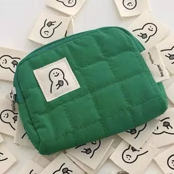 Прочная мини-косметичка на молнии, кошелек для монет, сумка для хранения украшений, органайзер для косметики, дорожные принадлежности темно-синий