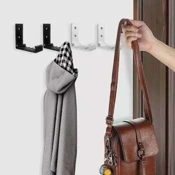 Прочная несущая способность. Складной крючок для одежды. Нержавеющий крючок для хранения пальто и шляп. Настенный крючок. Сумка. серебряный