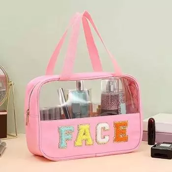 Прочная несущая сумка-органайзер для макияжа, водонепроницаемый удобный дорожный косметичка, контейнер для туалетных принадлежностей, органайзер чёрный