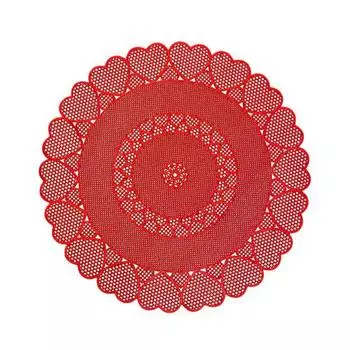 Прочная обеденная подставка для столовых приборов, нескользящая пластиковая декоративная подставка красный