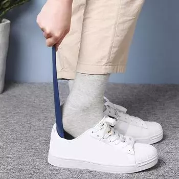 Прочная обувь для хранения на магнитах. Небьющиеся ботинки для пожилых людей. Подъемник для обуви на высоком каблуке. Поставка в общежитие. Помощник по обуви для ленивых. синий