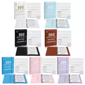 Прочная папка для экономии денег в Австралии, многоразовая папка из ПВХ для составления бюджета и экономии Black