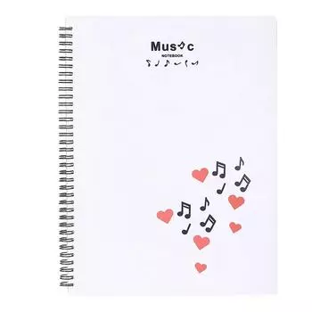 Прочная папка для нот с 20 отделениями, 40 страниц, спиральный переплет, органайзер B