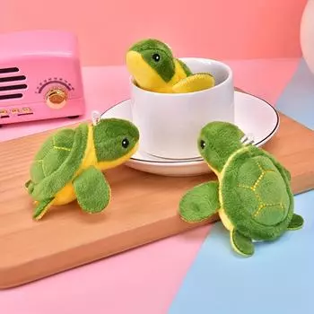 Прочная плюшевая игрушка для домашних животных с дизайном «Черепашка», скрежещущая зубами — идеальная интерактивная игрушка для вашей собаки! 9CM