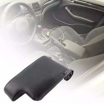 Прочная подушка подлокотника, дышащий автомобильный гибкий мягкий коврик для центральной консоли, подушка для подлокотника для BMW серый