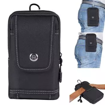 Прочная поясная сумка для мужчин, чехол для телефона с магнитной застежкой для кемпинга, пешего туризма, садоводства и активного отдыха