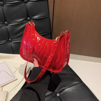 Прочная повседневная сумка через плечо для женщин с внутренним отделением из ПУ, швейные сумки большой емкости