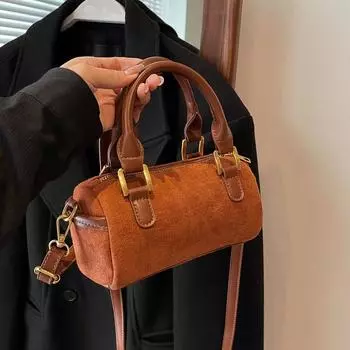 Прочная повседневная сумка через плечо для женщин с внутренним карманом на молнии и внутренним отделением типа «пельменный мешок»