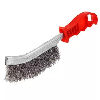 Прочная проволочная ручная щетка с щетиной из нержавеющей стали для удаления ржавчины и краски, новая