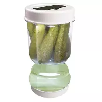 Прочная пылезащитная крышка для хранения легко заправляемых оливковых капустных маринованных огурцов, герметичная коробка для пищевых продуктов, коробка для маринованных огурцов, кухонный гаджет белый