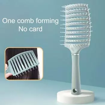 Прочная ручная массажная расческа с 110 зубцами для женщин, длинная, принадлежности для парикмахерских розовый