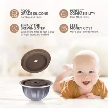 Крышка для кофейной капсулы Yousheng, многоразовая, легко моется, герметичная крышка из силикагеля для кофейных капсул для дома кофейный