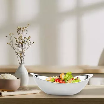 Прочная салатница из нержавеющей стали для еды и закусок Gold Small