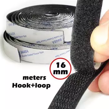 Прочная самоклеящаяся лента-липучка Velcro 16 мм, 20 мм, 25 мм 3 Meter x 16mm