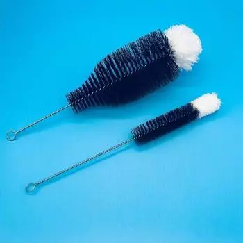 Прочная щетка для чистки бутылок с газировкой с ручкой из бука, кухонный инструмент для чистки бокалов для напитков, щетка для чистки чашек