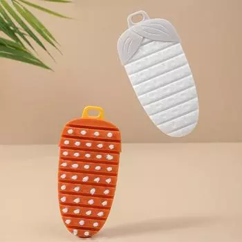 Прочная щетка для чистки, универсальный аксессуар для дома, гибкая щетка для чистки овощей из полипропиленового материала для дома белый