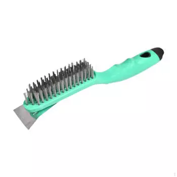 Прочная щетка из нержавеющей стали для глубокой очистки зелёный