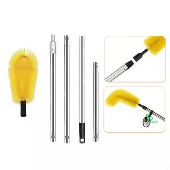 Прочная щетка из нержавеющей стали для желобов для легкого удаления мусора 1.8m_4 Section Rods