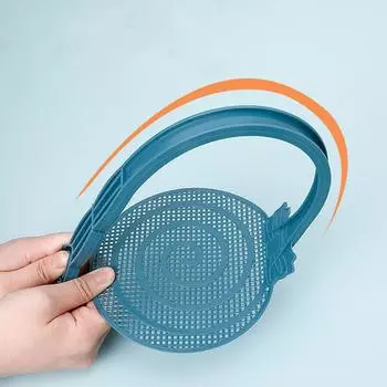 Прочная сетчатая мухобойка с пластиковой длинной ручкой, ручная многофункциональная бытовая летняя мухобойка One Size