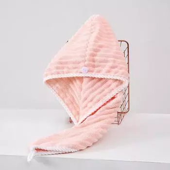 Прочная шапочка для сухих волос для женщин и девочек, утолщенная суперабсорбирующая шапочка для вытирания волос, быстросохнущая шапочка, мягкое полотенце для сухих волос