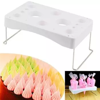 Прочная складная полка для кондитерского мешка, ровное расположение поверхности белый