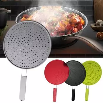 Прочная сковорода Прочная крышка Маслостойкая Удобная серый