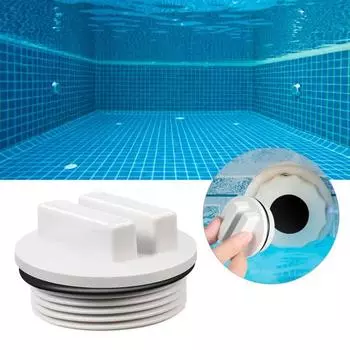 Прочная сливная пробка с гладкой поверхностью, пластиковая морозостойкая пробка для бассейна для наружного использования белый