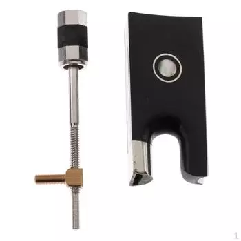 Прочная сменная скрипка, смычок из черного дерева, лягушка с металлическим винтом для скрипача, мастера