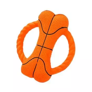 Прочная собака в форме кости, шлифовка зубов, жевательная тренировка, скрипучая игрушка 1#