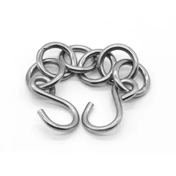 Прочная стальная 9-дюймовая цепь безопасности с крючками для ремонта вмятин на автомобиле, цепь для подвешивания лома, длина 22,5 см