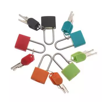 Прочная стальная длинная балка для общежития с 2 ключами, противоугонный замок для дома, замок для чемодана, навесной замок для дневника чёрный