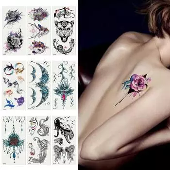 Прочная татуировка-наклейка, изысканный декоративный ПЭТ TL-075