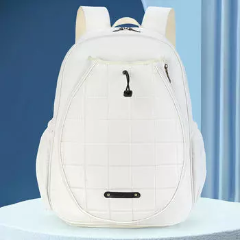 Прочная теннисная сумка с отдельным отделением для обуви — идеально подходит для занятий спортом и фитнеса белый