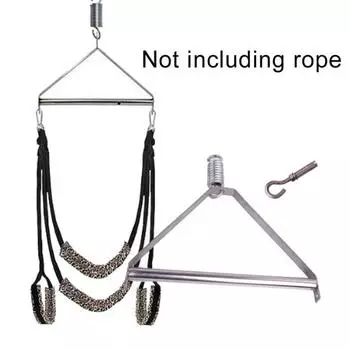 Прочная вешалка для секс-качелей со штативом из нержавеющей стали с пружинными крючками для парной игры