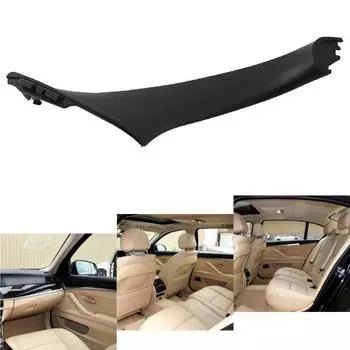 Прочная внутренняя ручка, накладка на ручку. Практичная, надежная, устойчивая к царапинам. Прочная передняя, задняя правая внутренняя дверная панель. Крышка ручки 51417225852 для BMW F10 10-16. чёрный